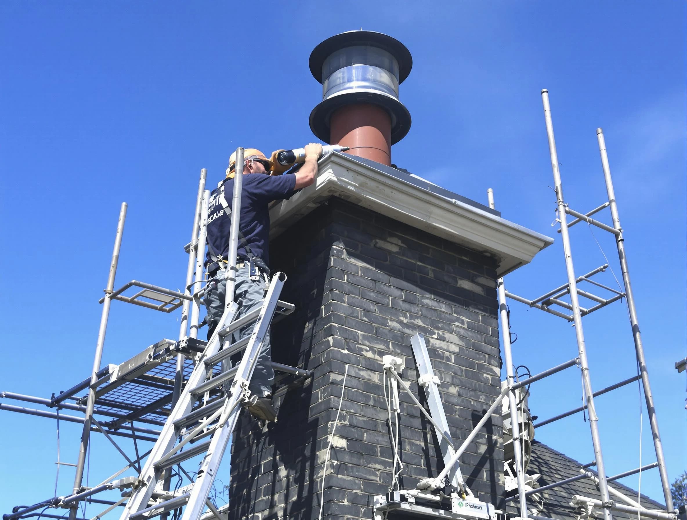 Sturdy chimney crown finished by White City Chimney Sweep in White City, UT