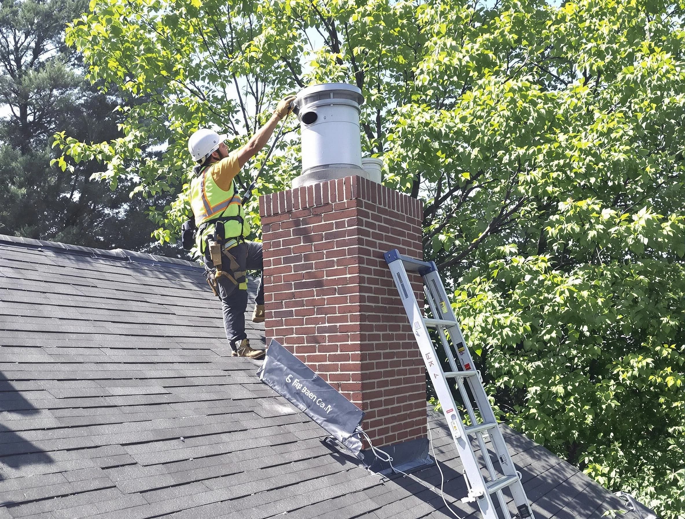 Chimney liner inspection by White City Chimney Sweep in White City, UT