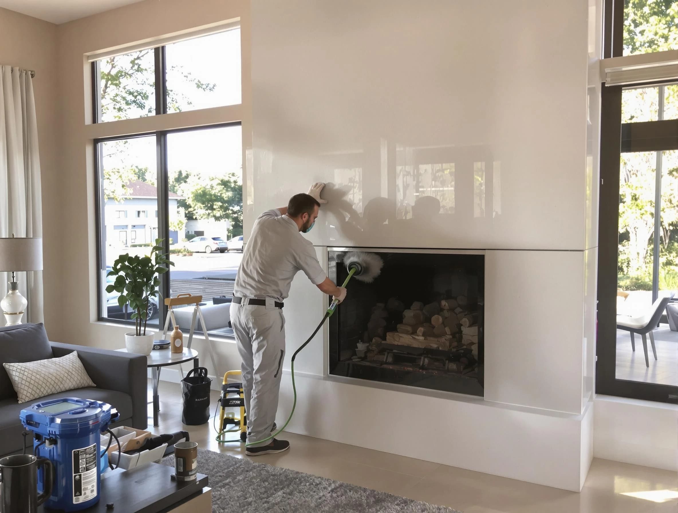 White City Chimney Sweep performing thorough soot removal in White City, UT