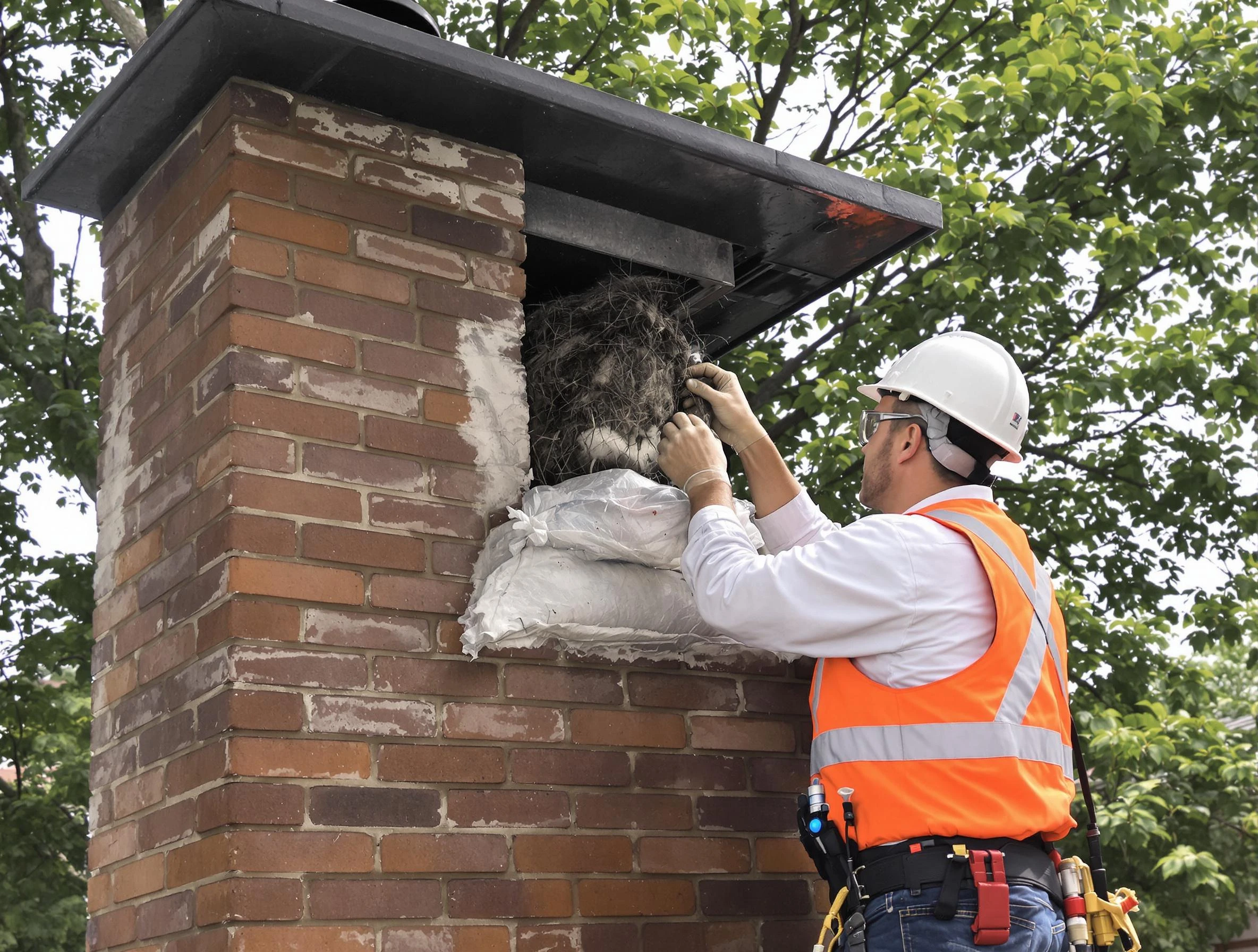 Humane removal of debris and animals by White City Chimney Sweep in White City, UT