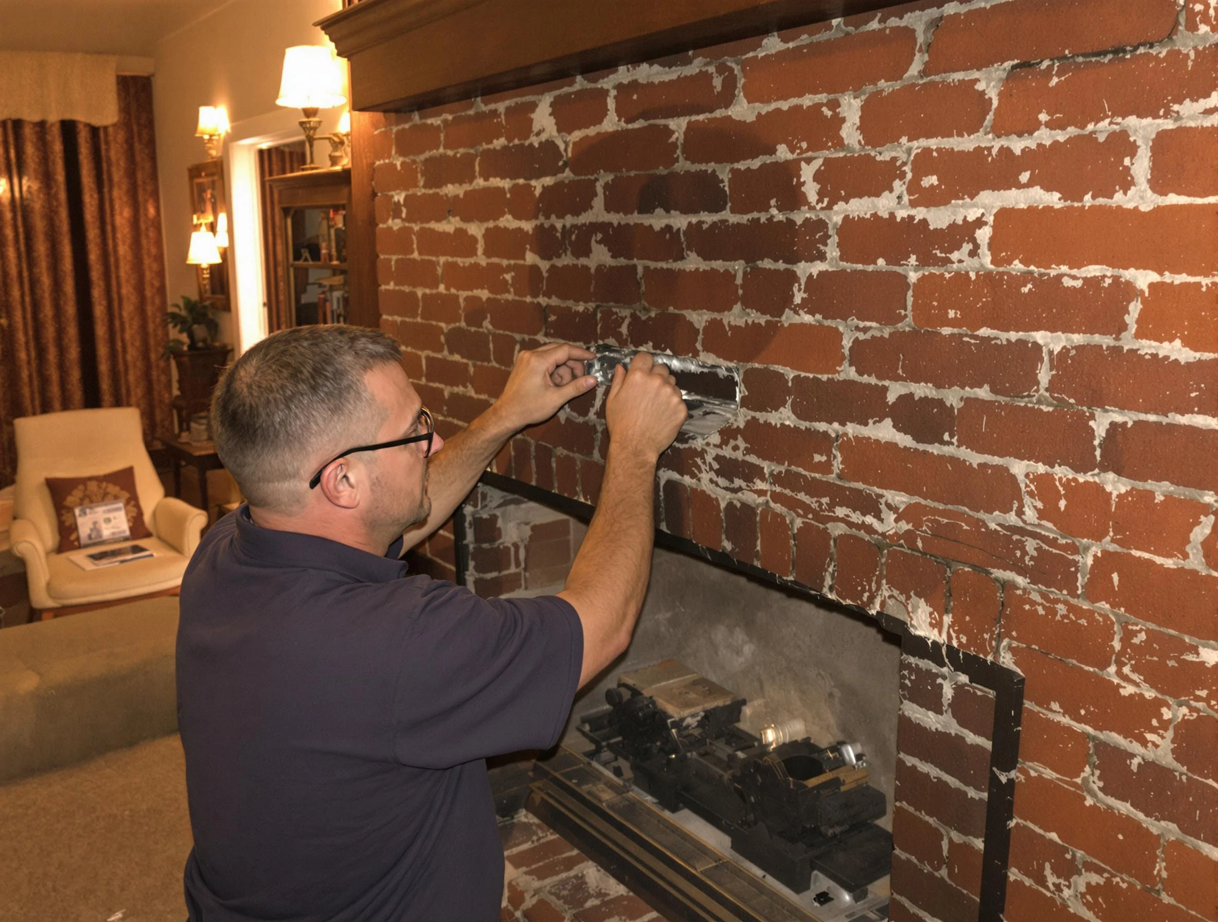White City Chimney Sweep expert fixing a fireplace in White City, UT